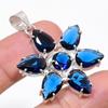 Iolite Quartz Gemstone Handmade 925 Sterling Silver Jewelry Pendant 1.81" KJ-98