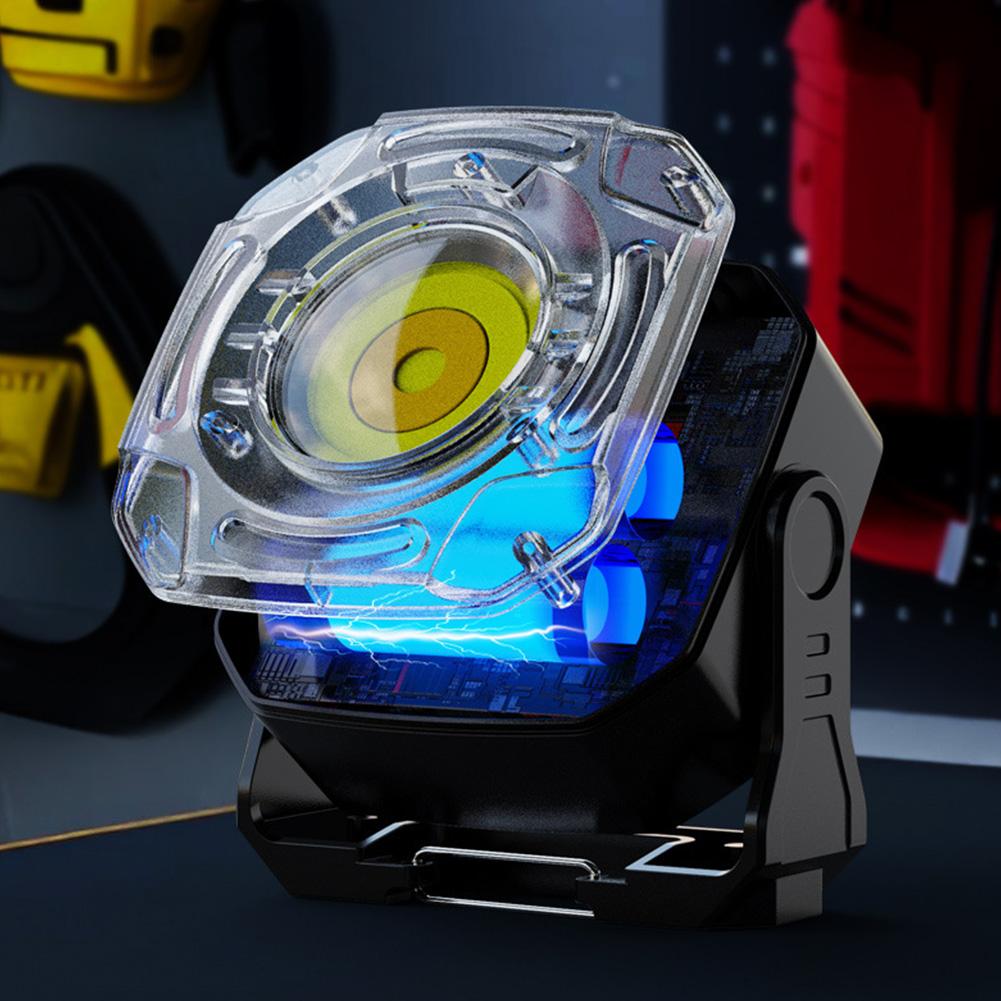 COB LED Outdoor Work Light USB Rechargeable Inspection Flashlight Power Display Auto Repair Working Light 5000mAh for Car Repair