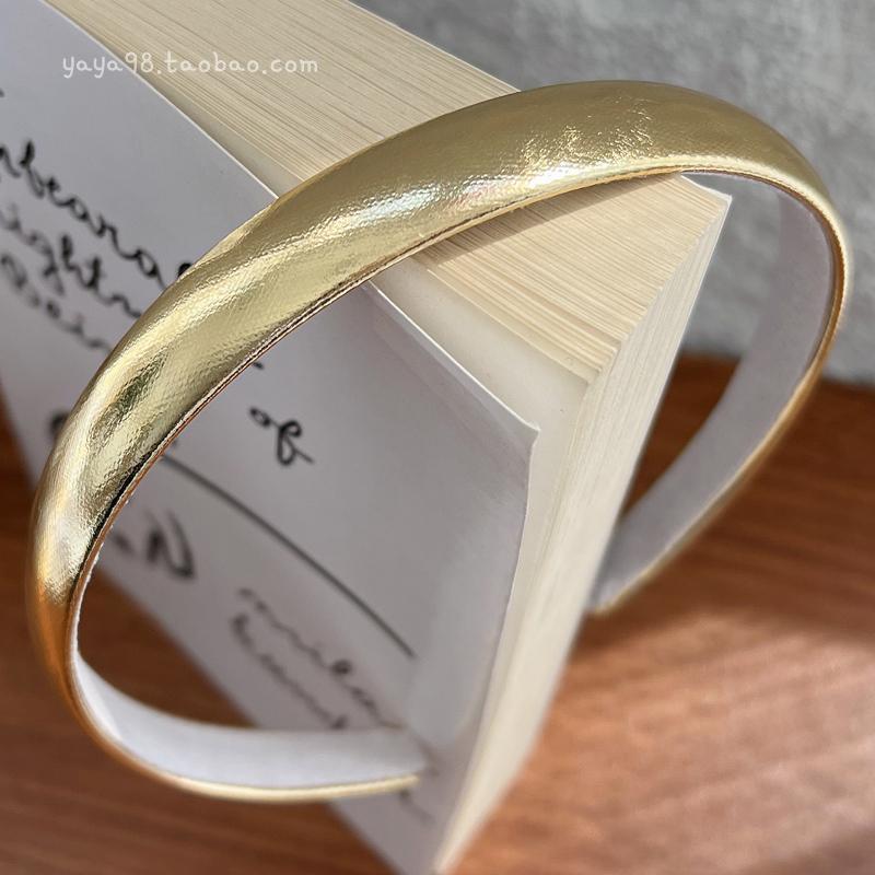 Thin Glossy Silver Color Hairband Pink Hairbands Hair Accessories for Girls and Women Korean Fashion Hiar Ropse Headwear