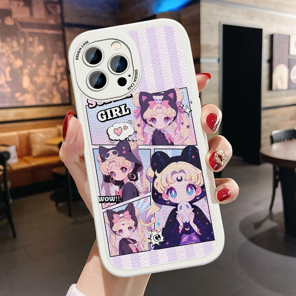 Slim Skin Feeling Cartoon Flowers Tulips Soft Silikon PU Kožený kryt Pouzdro na telefon pro Samsung Xiaomi Poco Redmi