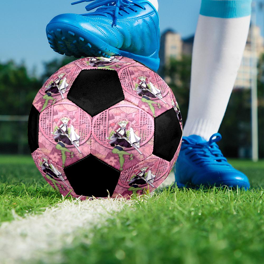 1pc Demon Slayer Kimetsu No Yaiba Football Soccer Ball Size 5 Indoor Soccer Ball Fashion Colorful Backyard Game -Great For Sports Fans Gift HE9
