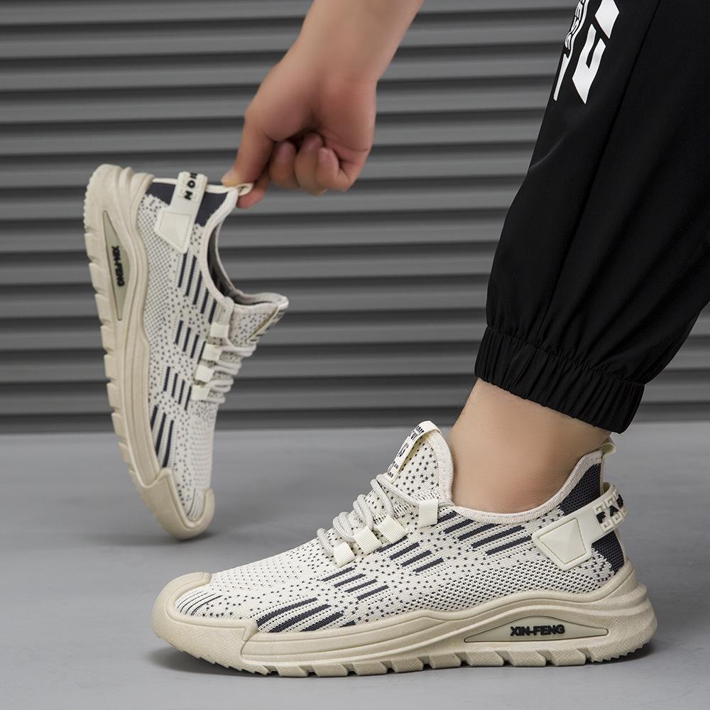 Herbst-Fliegennetz atmungsaktive neue Sportschuhe Outdoor-Freizeitschuhe mit runder Spitze