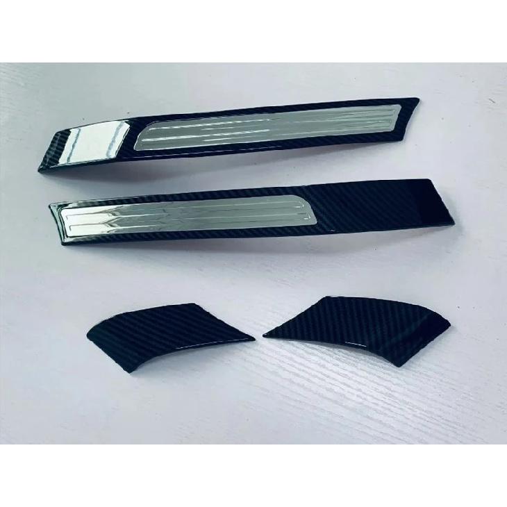 For Toyota Prado LC250 2024 2025 Car Accessories ABS Chrome Body A Pillar +C Pillar Decorated With Two-Tone Sequ