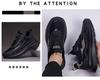 Men's 2026 Fashion Soft Sole Black Running Shoes - Trendy, Breathable & Comfortable for Autumn.