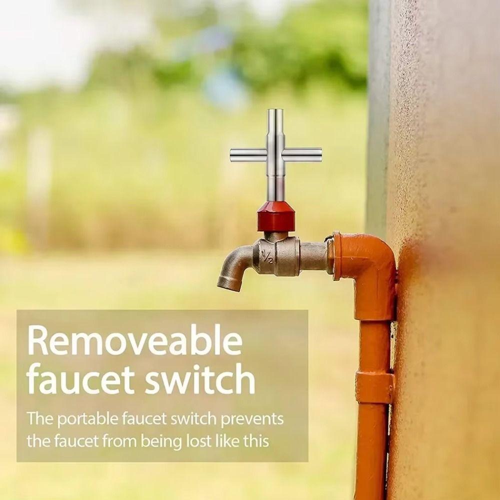 Multifunctional Design Faucet Wrench Wrench Petite Square Key Wrench Durable Convenient Socket Spanner Bathroom Maintenance