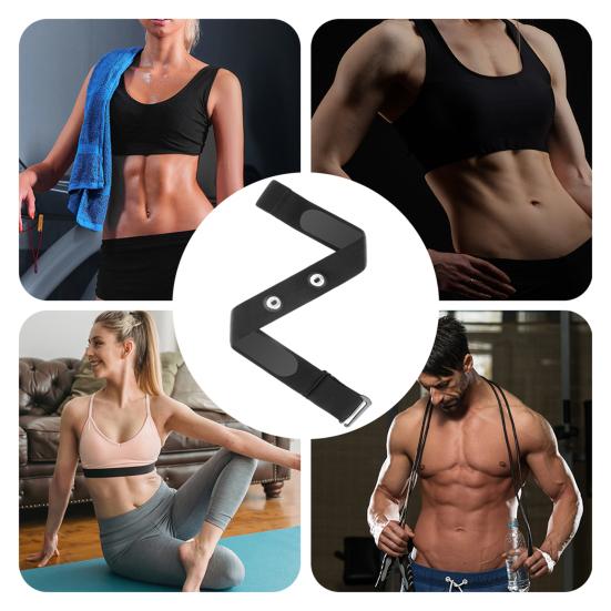 Banda de Repuesto para Sensor de Frecuencia Cardíaca Cinturón Ajustable de Nylon para Pecho Banda para el Pecho para Rastreador de Fitness para Actividades al Aire Libre