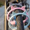 Bike Locks Cat Ear Shape Cycling Lock Anti-theft Tool For Travel Mountain Biking Commuting RV Patio Gate Fence Urban Cycling