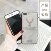 For iPhone11 12 13proMax miniTPU Soft Shell Apple XR XS X 6 6S iPhone 7 8plus Phone Case Cloth Texture 3D Embossed Deer Case