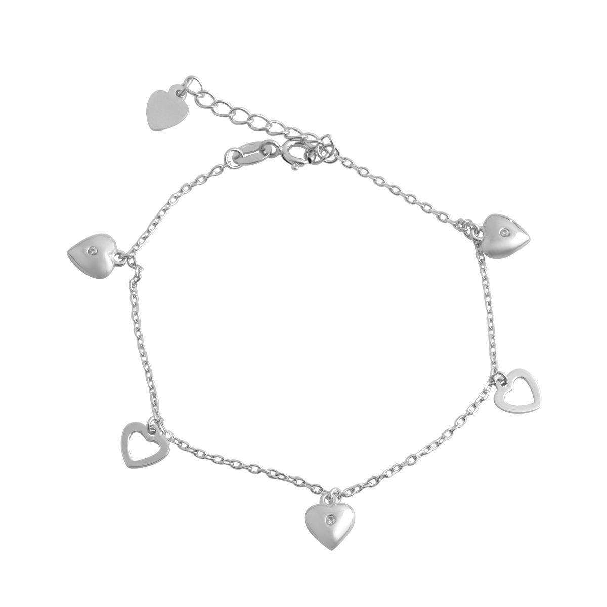 

Серебряный браслет без камней (2079644) 1720