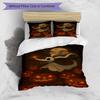 3pcs Duvet Cover Set (1*Duvet Cover + 2*Pillowcase, Without Core), The Nightmare Before Christmas Print Bedding Set, Bedroom Decor, All‑Season, Birthd