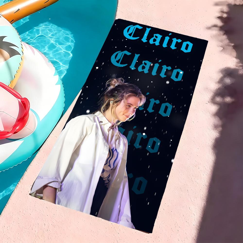 C- Clairo Claire Cottrill Towel Microfiber Beach Towel, Quick-Dry, Sand-Free, Ultra-Fine Fiber, Super Soft.