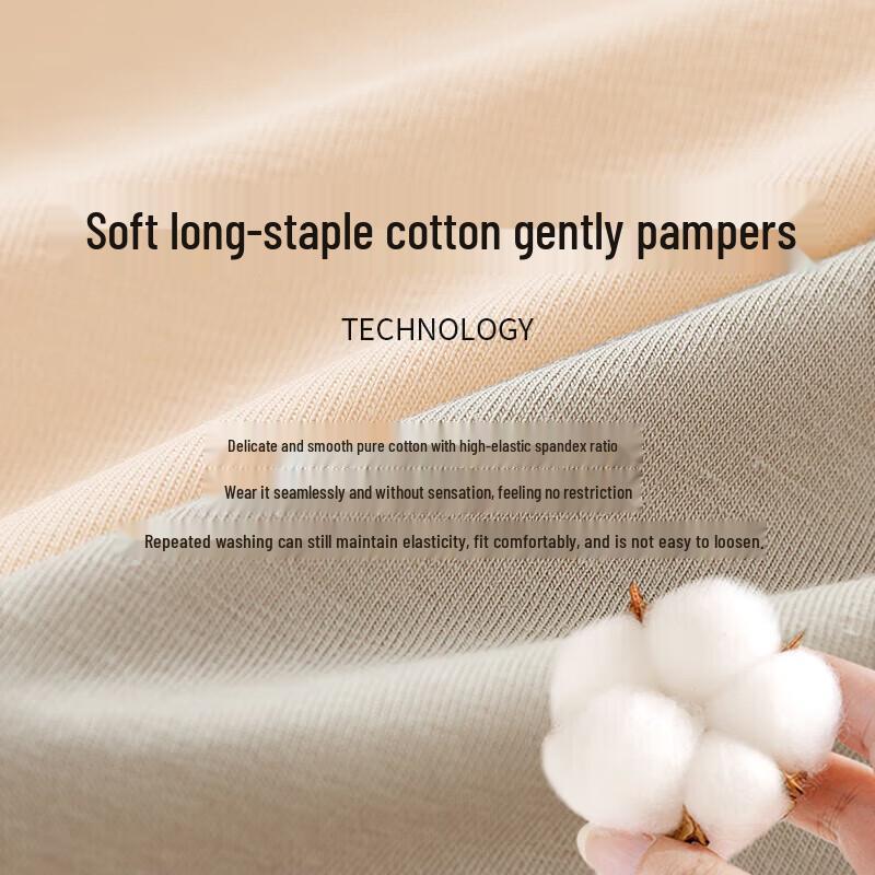 Meiyating Women's High-Waist Lace Tummy Control Cotton Briefs (3-Pack)