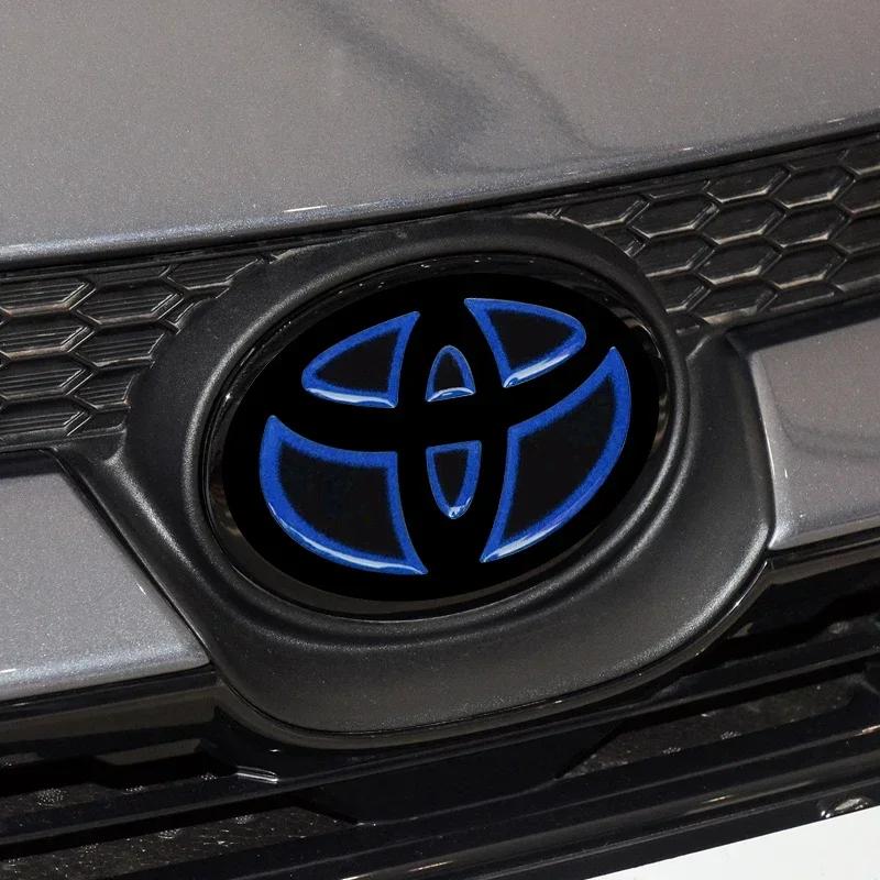 For Toyota RAV4 Camry CHR Corolla Levin Allion Grill Decorative Stickers Car Front Rear Emblem Badge Logo Sticker