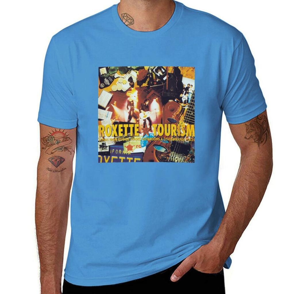 Roxette Tourism 2 Album Cover T-Shirt for a boy plus size tops t shirts for men pack