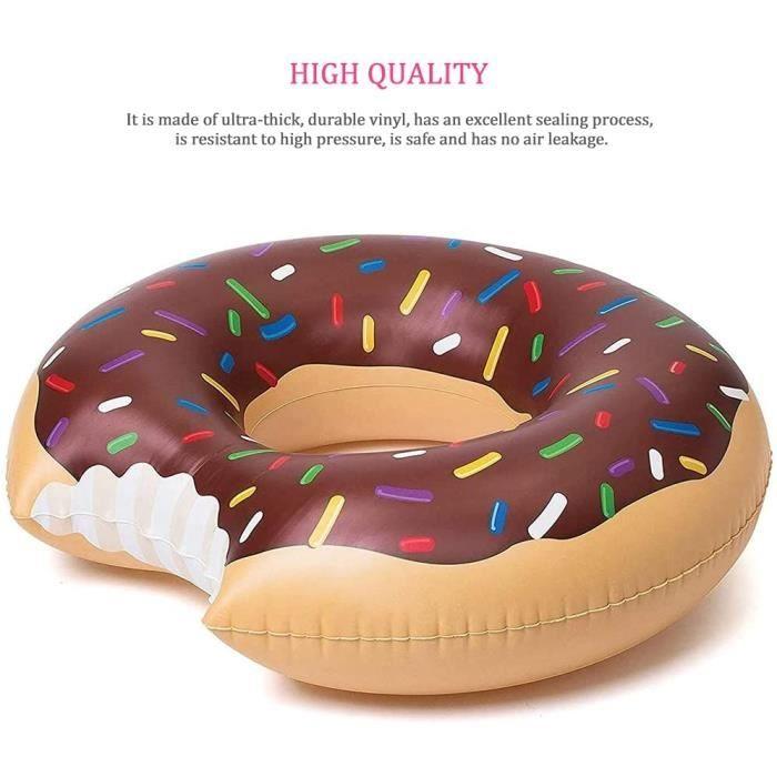 Anneau de Natation - Bouée Donut - 120 cm - Vinyle Extra-Épais - Mixte - Pour Adultes et Enfants