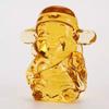 Yellow Crystal God of Wealth Ornament: Five-Way Glazed Decoration for Home or Gifts