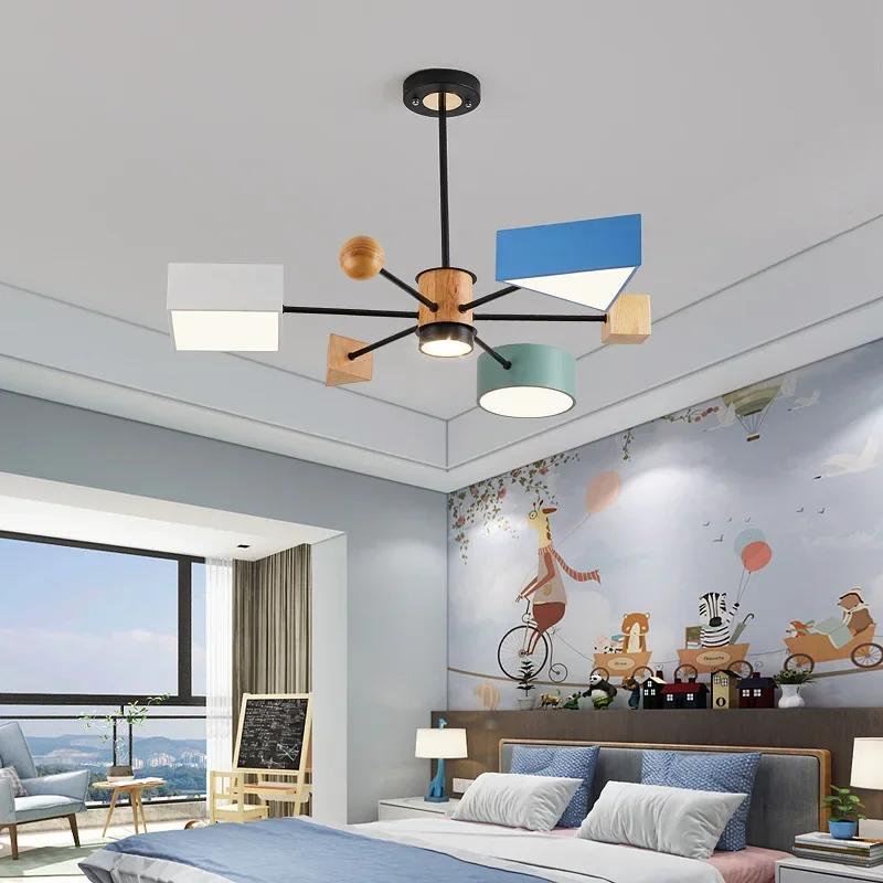 European-style modern creative personality bedroom study children's cartoon Jilong boy girl warm room Pendant Lights