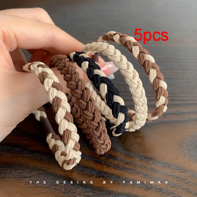 

1 комплект женские корейские резинки для волос с кофейным мишкой, высокоэластичные резинки для волос для густых волос, черная резинка-скранч, аксессуары-кнекки