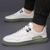 Fashion Trend Youth Men's Casual Leather Shoes Fashion Versatile Comfy Male Sneakers Outdoor Platform Leisure Walking Men Shoes