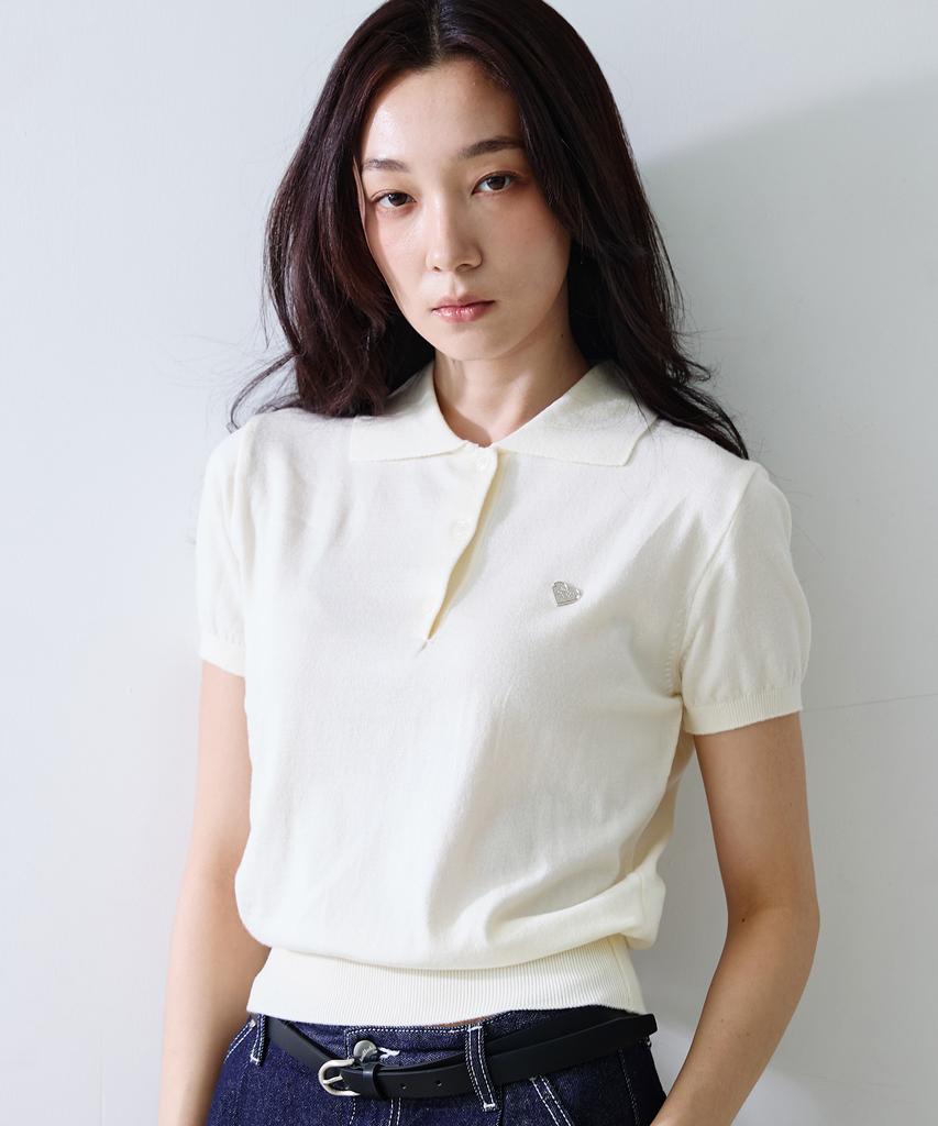 KNITTED (W) Basic Essential Washable Collar Knit Ivory