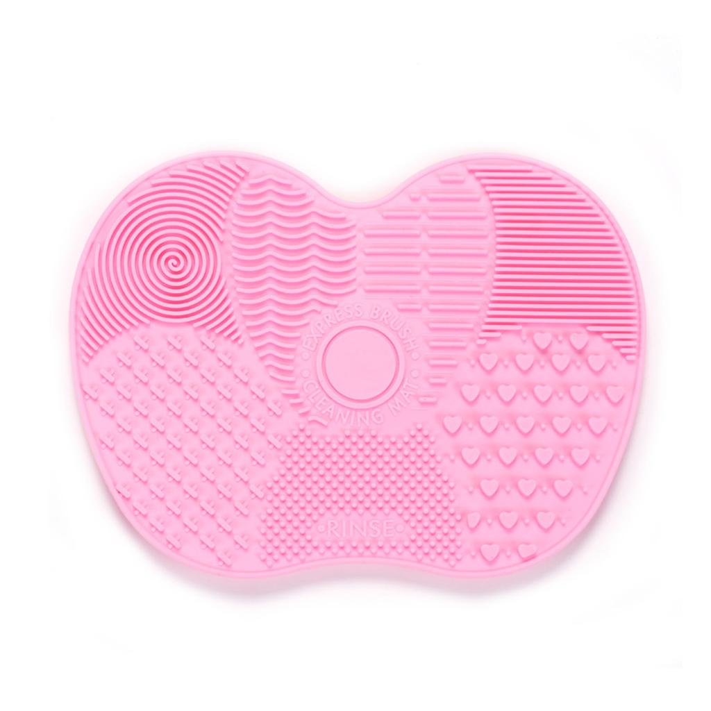 Makeup Brush Cleaning Mat with Suction Cups Cleaning Pad for Cosmetic Brushes
