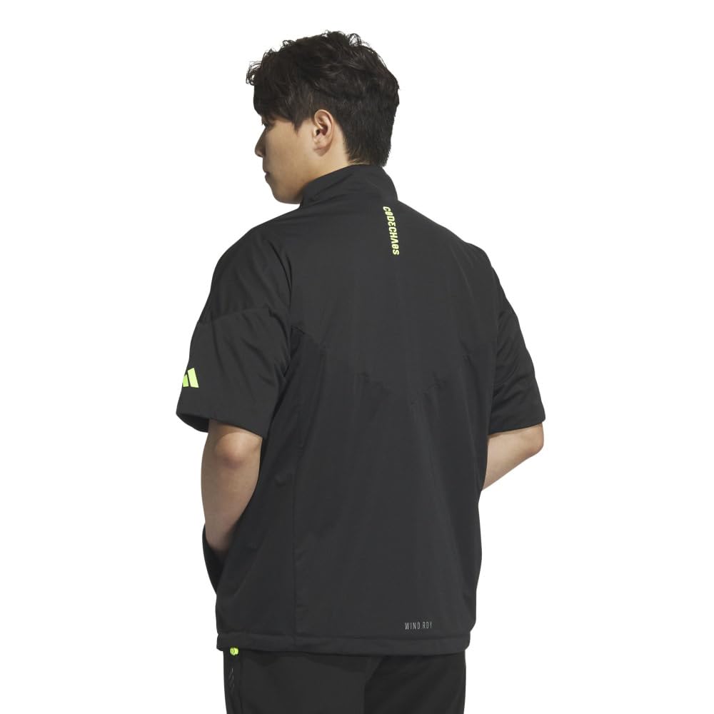 Code Chaos Half Zip Short Sleeve Windbreaker