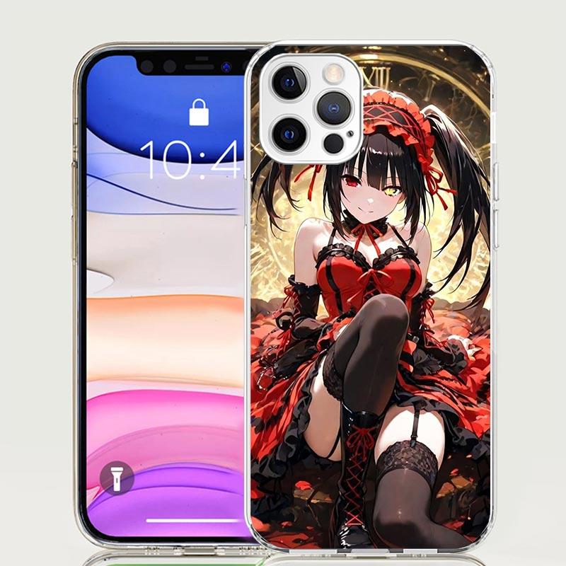 Date A Live Tokisaki Kurumi Phone Case For iPhone 17 Air 16 15 Plus 11 14 Pro Max 13 Mini 12 7 8 + SE Pattern Art Customized Cov
