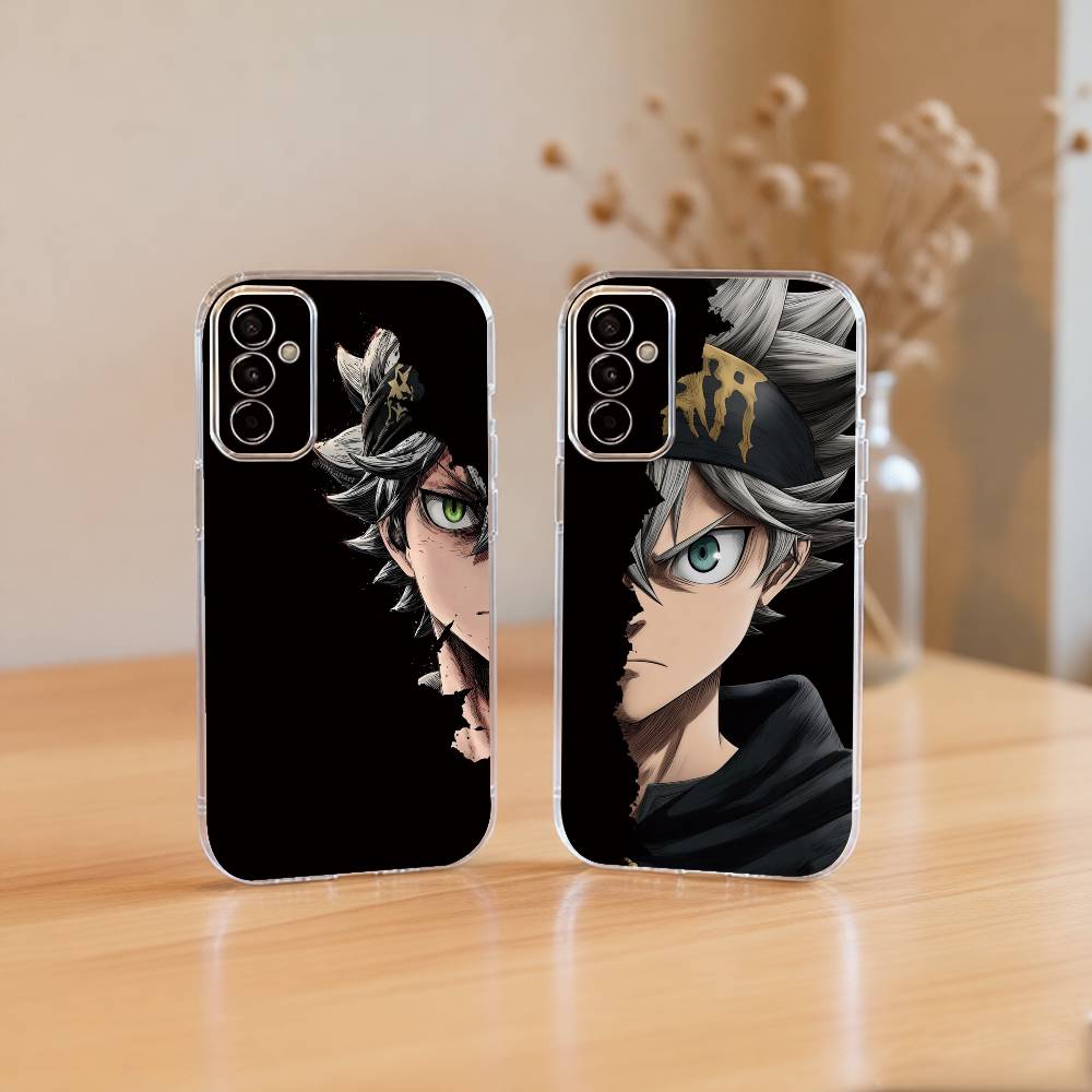 Black Clover Asta Phone Case Transparent Silicone Soft For SamsungA10,12,20,21S,30,31,40,50,51,52,70,71