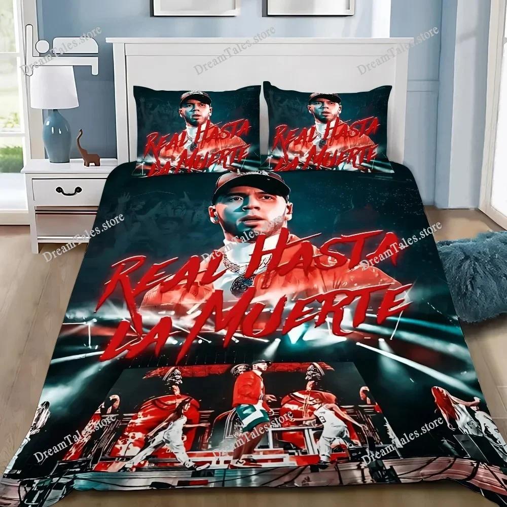 Anuel AA Real Hasta La Muerte Duvet Cover Pillowcase Bedding Set Adult Boy Girl Bedroom Decoration Children Gift Single Double74