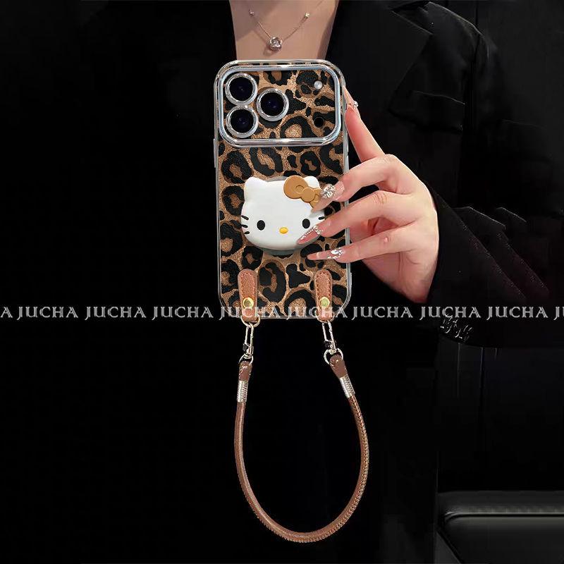 Brown Leopard Print KT Apple iPhone16 Pro Max Anti-Fall Case - High Appearance Value