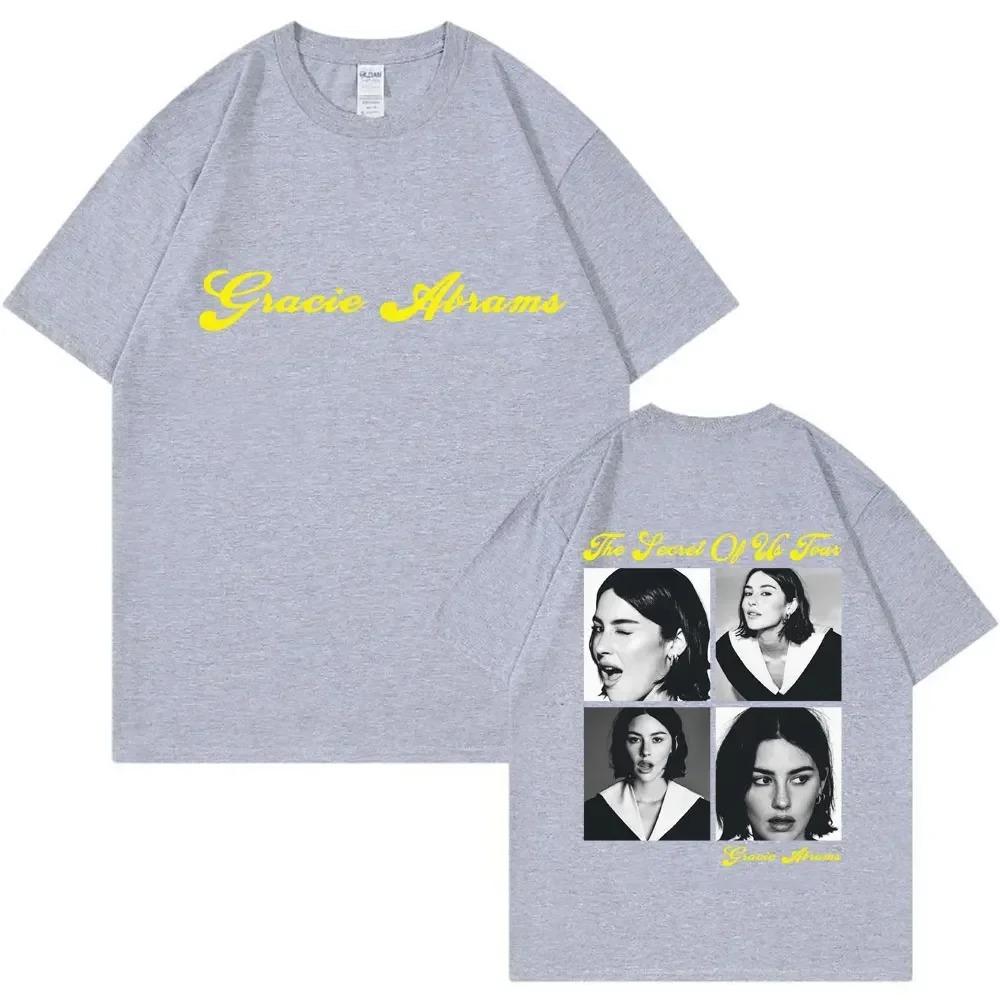 Gracie Abrams The Secret of Us Graphic T-Shirt Summer High Quality 100% Cotton T-Shirt Vintage Casual Loose Street Men's T-Shirt
