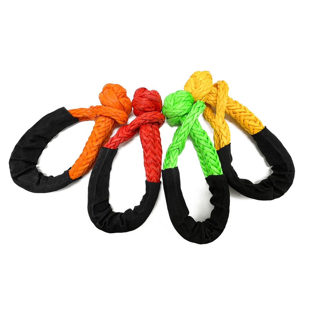 High Quality 12 mm Soft UHMWPE Shackle 17 Tons Breaking Force Off-Road Towing Strap for Emergency Tools 17