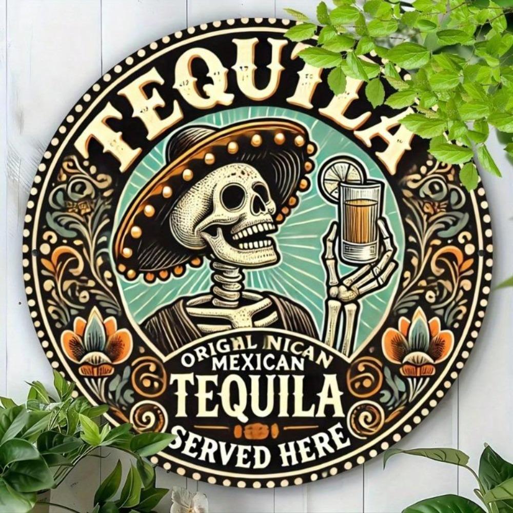Vintage Tequila Metal Tin Sign 8x8 Inch Retro Wall Decor Home Bar Cafe Garage