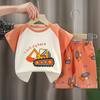 Children's Cotton Short-sleeved Set - Summer Girls' And Boys' Sports T-shirts And Shorts Set