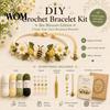 Natural Aesthetic Crochet Patterns DIY Bracelet Kit, Flower Craft Set with Beads, Creative Hobbies for Relaxation Floral Making Kit Beginners,