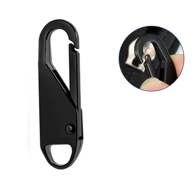 

10 шт., бегунок для молнии, мгновенный ремонт сумки, замена плохой пряжки, дорожная сумка, чемодан, головка молнии, сделай сам, швейное ремесло 5PCS чёрный