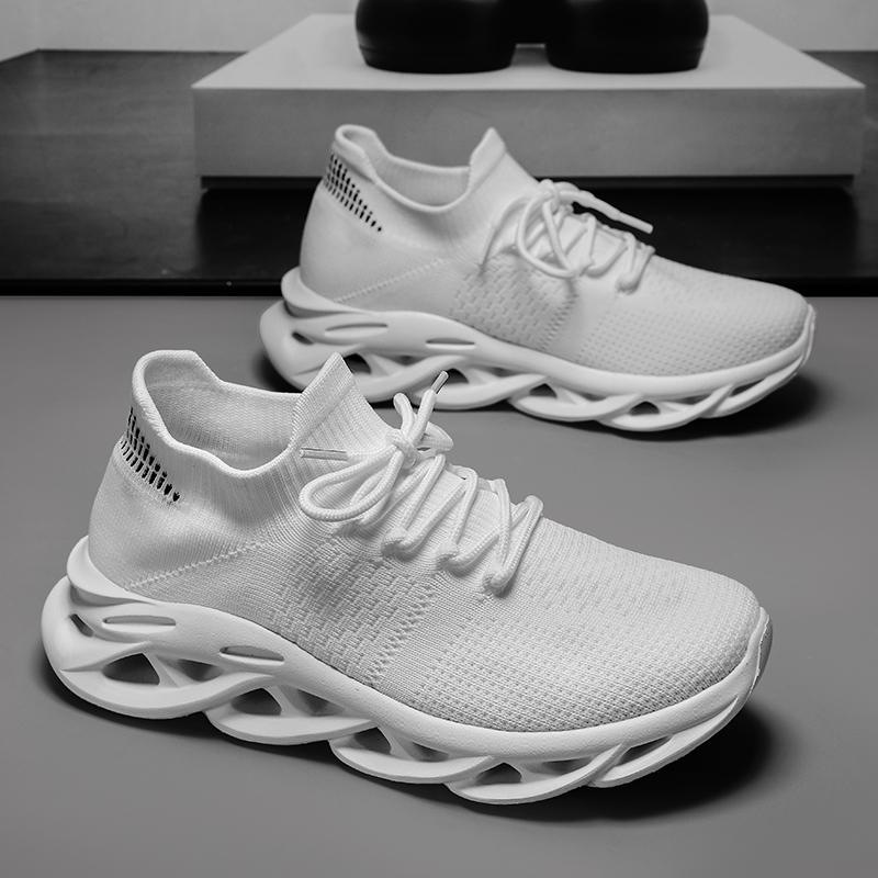 Fashion High Quality Breathable Summer Mesh Elastic New Lightweight Thick Sole Designer Casual Running Men's Shoes Zapatillas Informales
