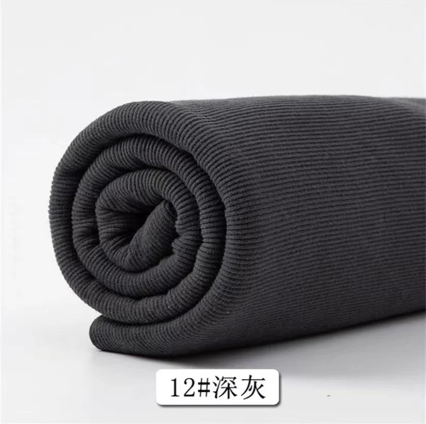 Cotton Stretch Ribbed Knit Fabric, Neckline, Cuffs, Hem, Cinched Elasticated Garment Fabric, Pregnant Woman Belly Support