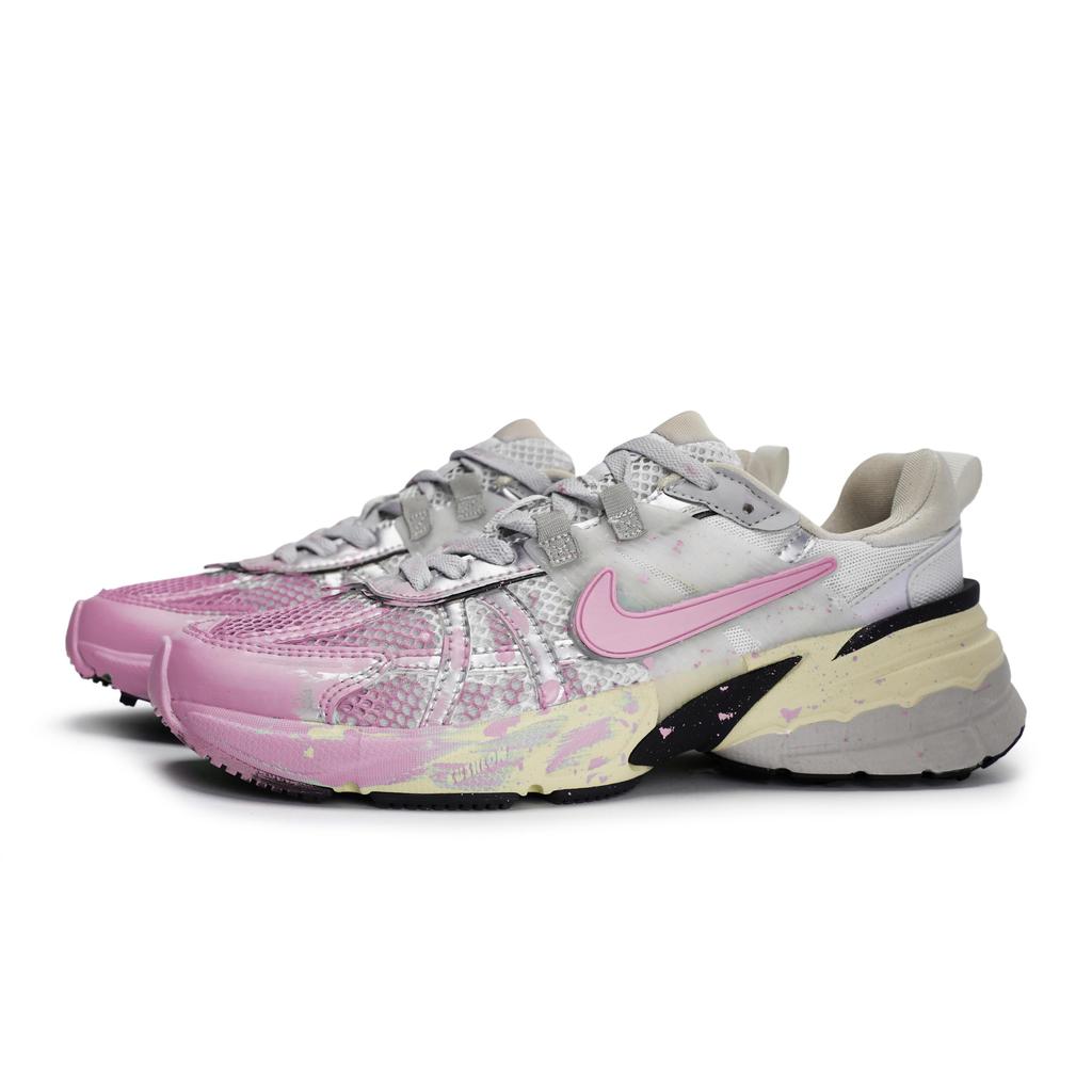 Nike V2K Run Antiscivolo Resistenti all'Abrasione Scarpe da Corsa Basse Donna Argento Rosa FD0736-100(Team80-V2KSBOX)