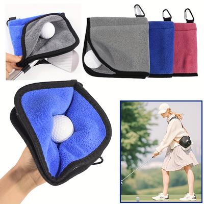 Golftuch, Ballreinigungstuch, Ballreinigungstuch, Outdoor mit Haken Golfgeschenk