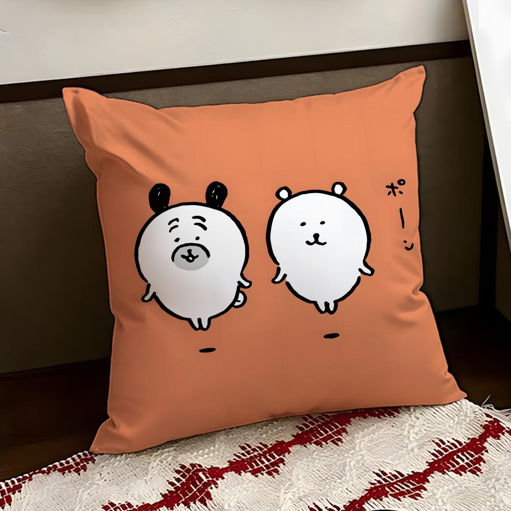 NNagano Cute BBear Cushion Cover Reversible Soft Durable Pillow Cover Home  Car MultiScene Use for Daily Comfort