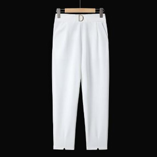 

Mom s Stylish High-Waist Spring Pants for Middle-Aged & Elderly Women 3XL белый