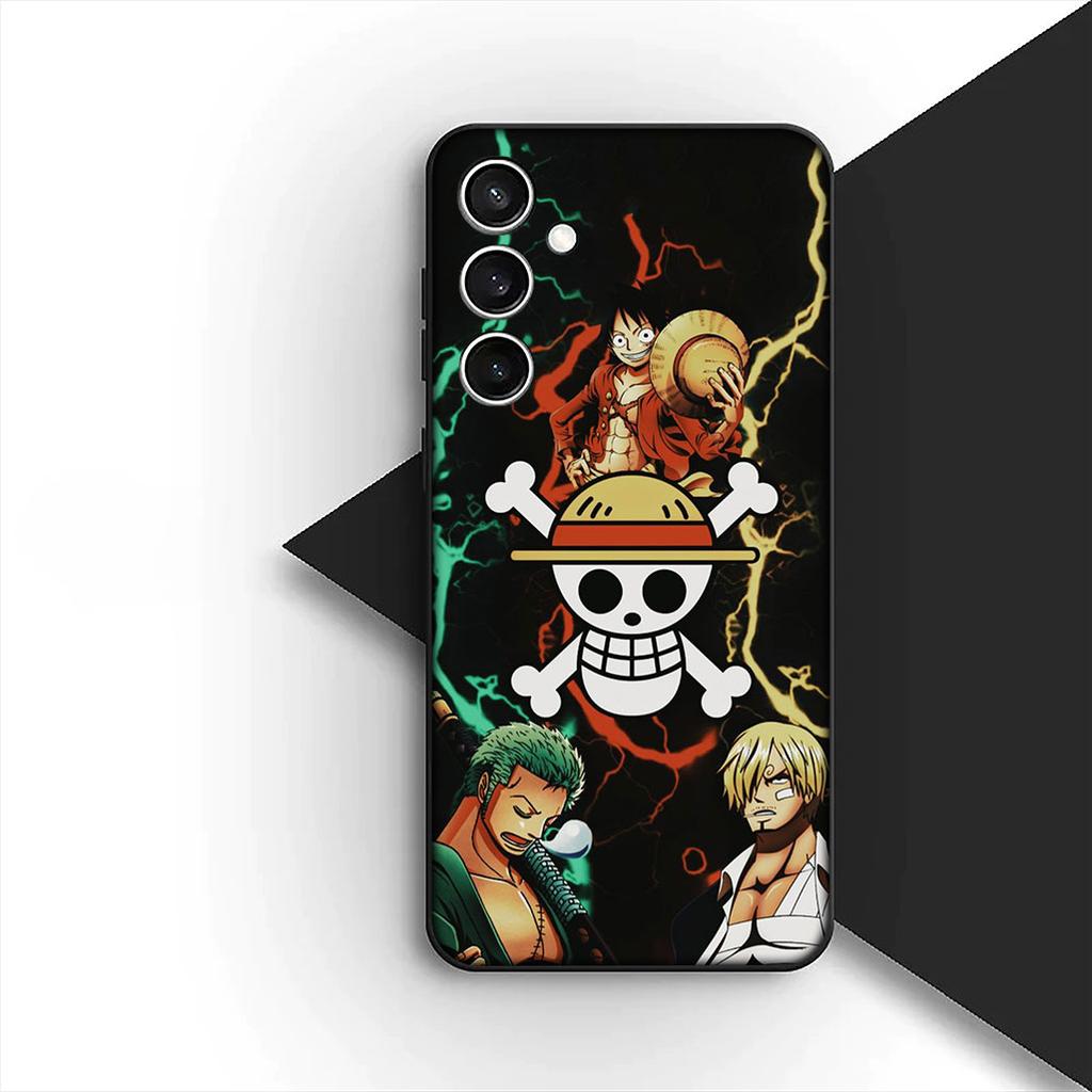 for Samsung Galaxy S20 S22 S21 FE Ultra Plus A07 A17 A15 A16 A25 A57 A37 Phone Case One Pieces Luffy Roronoa Zoro Jinbe Sanji