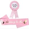 Hot Sale Welcome Baby Shower Mommytobe and Daddytobe Tinplate Badge Corsage Boutonniere Shoulder Straps