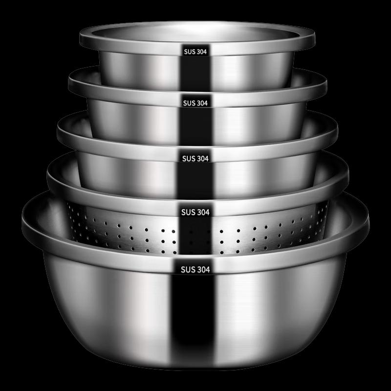 Lijia 304 Edelstahl Mehrzweck-Küchenschüssel
