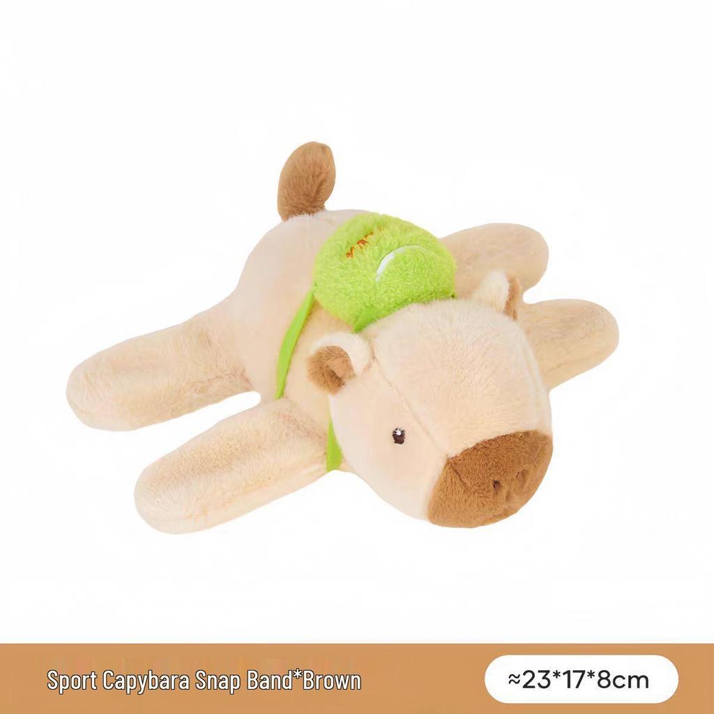 Capybara Papa Kreis Plüschpuppe Armband - Armgelenk Anhänger Spielzeug für Kinder