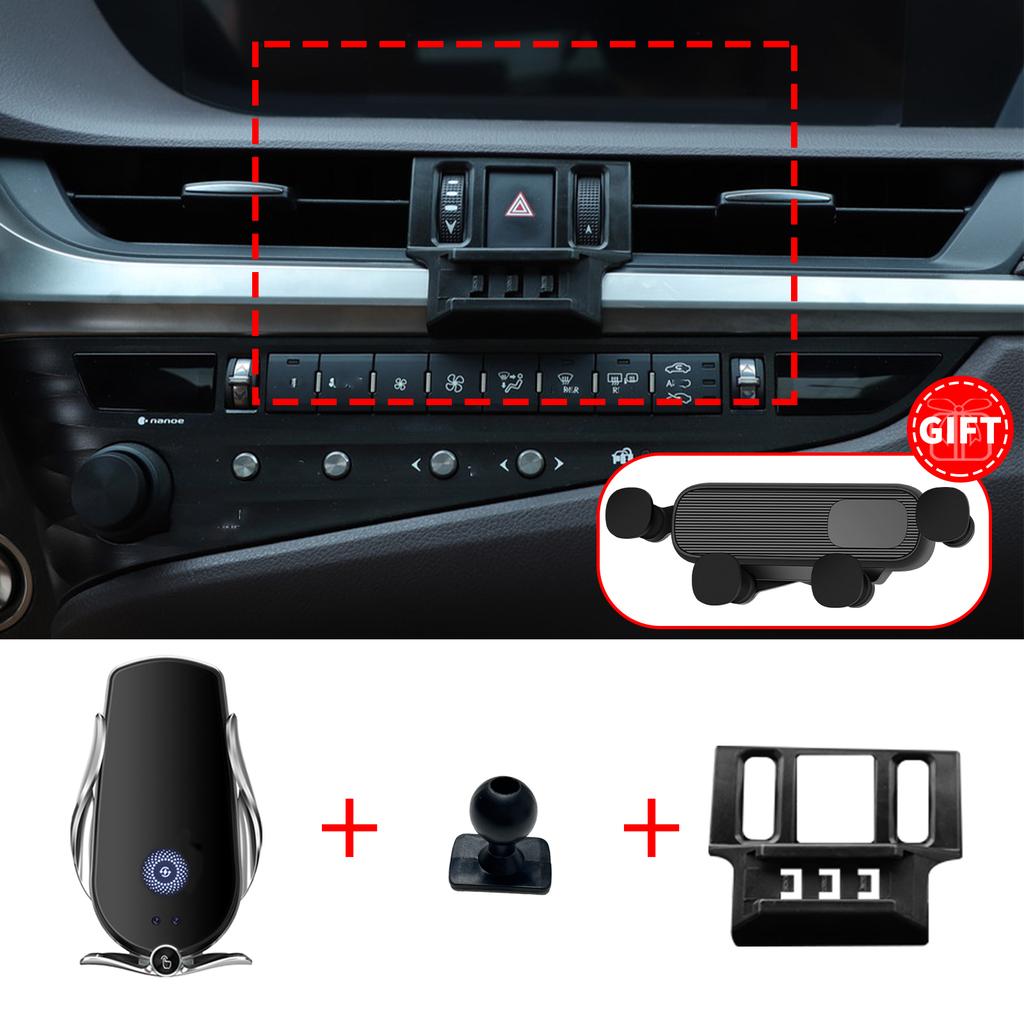 Custom Phone Holder for Lexus ES 200 300H 250 350 2018 2019 2020, Dashboard Screen Base, No Drill for Car