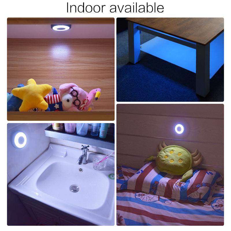 Rechargeable Car LED Interior Light Wireless Touch Control Reading Lamp Auto Ceiling Door Foot Trunk USB Bulb Auto Night Light