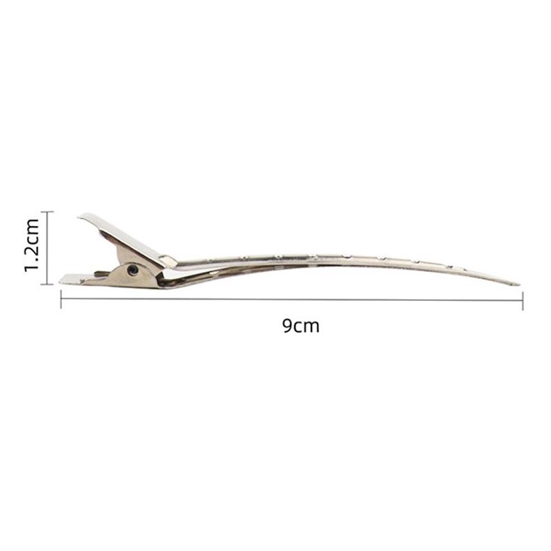 10pcs Stainless Steel Hair Clips Hairdressing Sectioning Clamps Salon Barber Hair Styling Cutting Grooming Tool Accessory