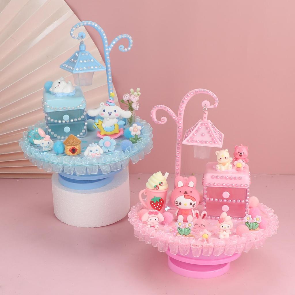 Children's DIY Cartoon Music Box Night Light Kit - Handmade Luminous Ornament Toy